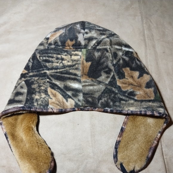 Ganja GKS Hunters Faux Fur Winter Hat In Camo Size Large - Picture 2 of 8